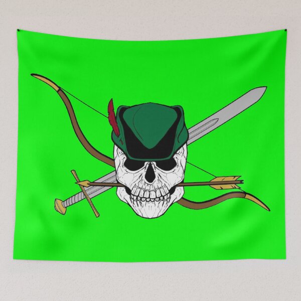 Item preview, Robin Hood Jolly Roger (Lime) designed and sold by MurpheusTech.