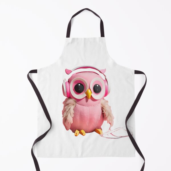 Item preview, Owl with headphones, pink style designed and sold by maggiesens.