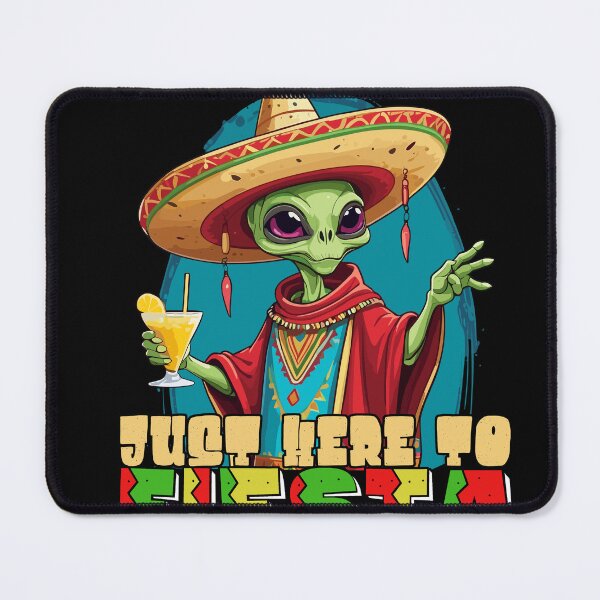 Item preview, Funny Alien Fiesta Mexican Holiday designed and sold by LuminOrb.