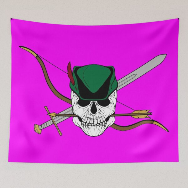 Item preview, Robin Hood Jolly Roger (Magenta) designed and sold by MurpheusTech.
