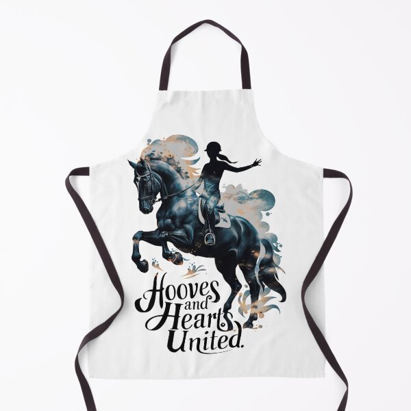 Aperçu de l'œuvre Cavalier et cheval ne font qu’un : sabots et cœurs unis créée et vendue par SplashTastic.