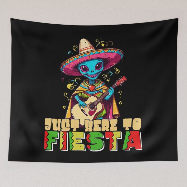 Item preview, Funny Fiesta Alien Mexican Holiday designed and sold by LuminOrb.