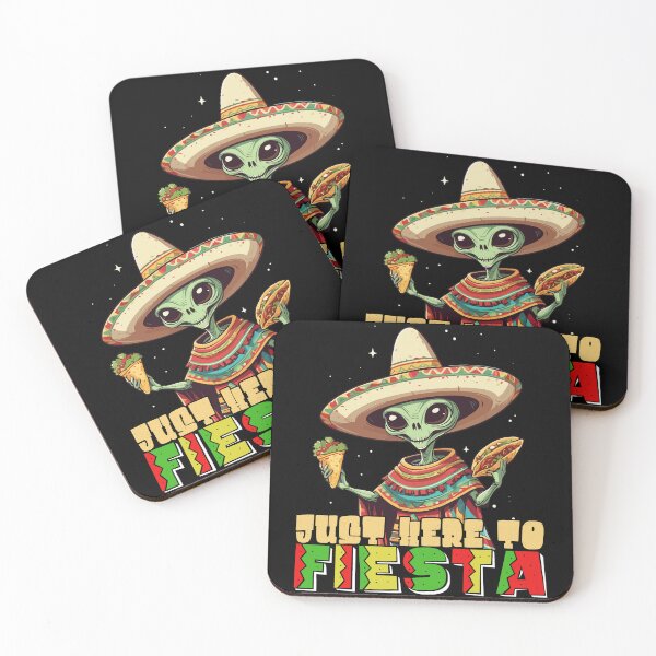 Item preview, Funny Fiesta Alien Mexican Holiday Style designed and sold by LuminOrb.