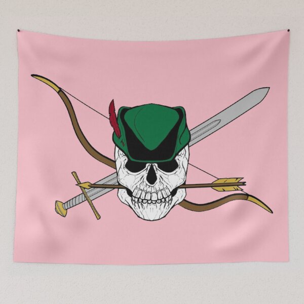 Item preview, Robin Hood Jolly Roger (Pink) designed and sold by MurpheusTech.