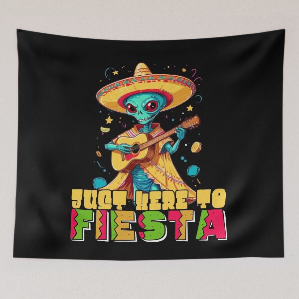 Item preview, Here For Fiesta Funny Saying Mexican designed and sold by LuminOrb.