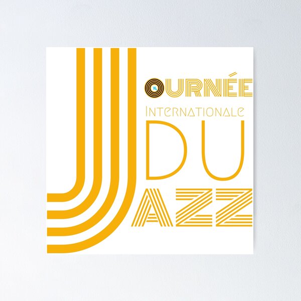 Item preview, Journée Internationale du Jazz / Jazz Day FR designed and sold by chowlet.