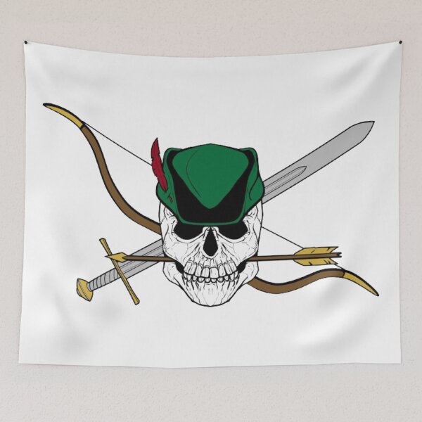 Item preview, Robin Hood Jolly Roger (White) designed and sold by MurpheusTech.