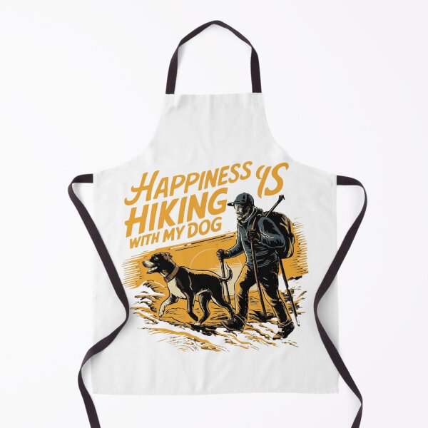 Item preview,  happiness is hiking with my dog, hiking lover ,  designed and sold by venavar.