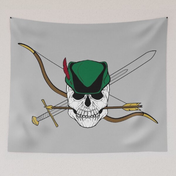 Item preview, Robin Hood Jolly Roger (Silver) designed and sold by MurpheusTech.