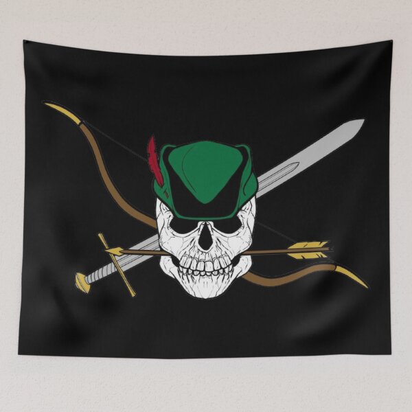 Item preview, Robin Hood Jolly Roger (Black) designed and sold by MurpheusTech.