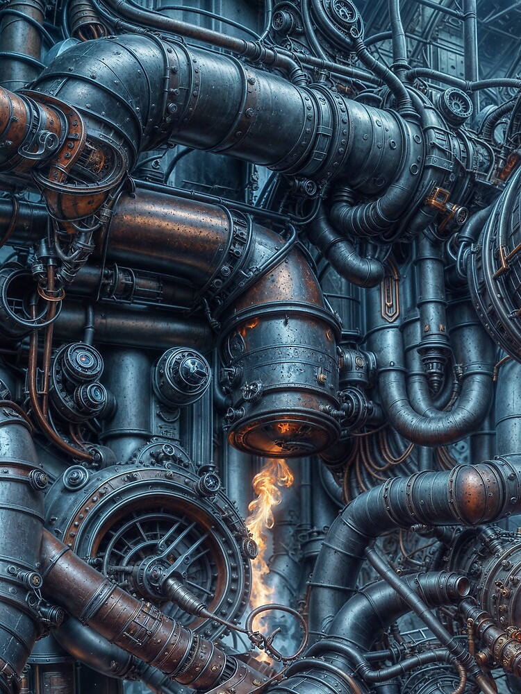 Aperçu 3 sur 3. Sac à cordon avec l'œuvre Steampunk 17 créée et vendue par oduchossoir.