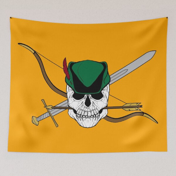 Item preview, Robin Hood Jolly Roger (Orange) designed and sold by MurpheusTech.