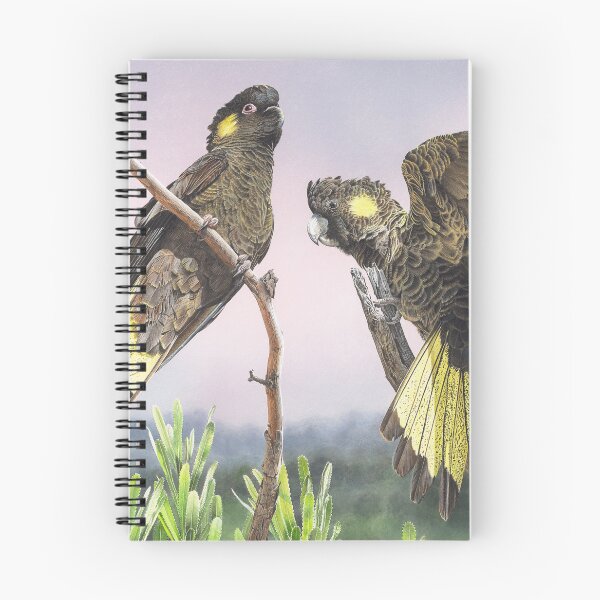 Item preview, Free Spirits (Yellow-tailed Black Cockatoos) designed and sold by Frances McMahon Watercolour Bird Artist.