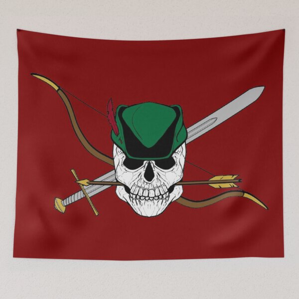 Item preview, Robin Hood Jolly Roger (Maroon) designed and sold by MurpheusTech.