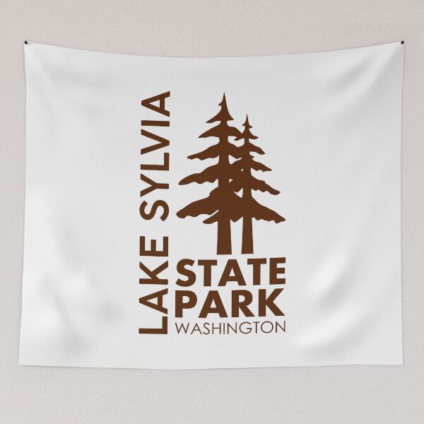 Item preview, Lake Sylvia State Park Washington Pines designed and sold by bivenart.
