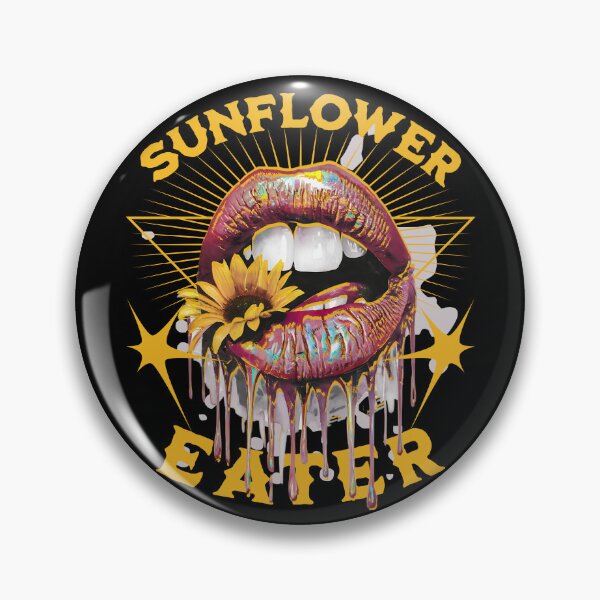Item preview, SUNFLOWER EATER - RED LIPS IN SUNRAYS designed and sold by justyna-s28.