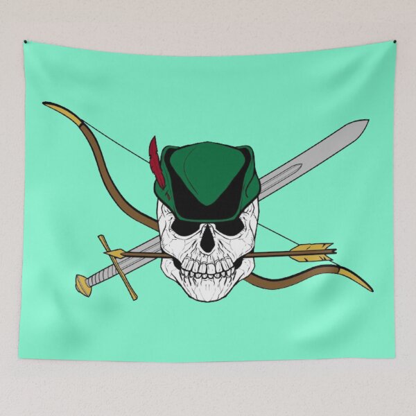 Item preview, Robin Hood Jolly Roger (Aquamarine) designed and sold by MurpheusTech.