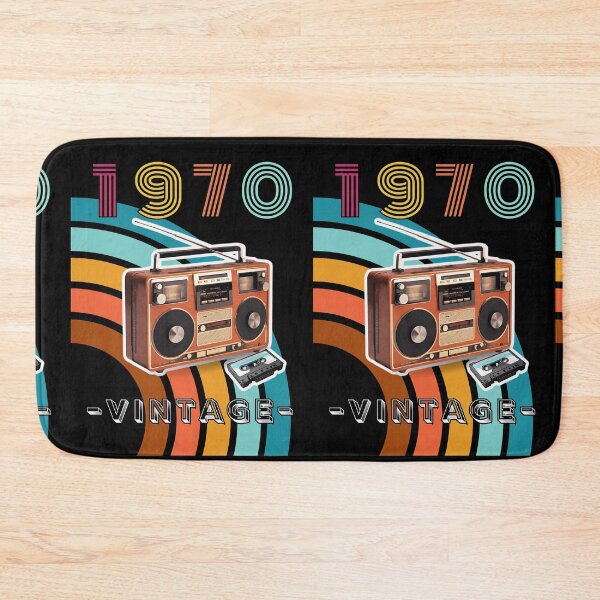 Item preview, 1970 3D Radio Cassette And Tape Vintage Retro Rainbow designed and sold by CanvasThread.