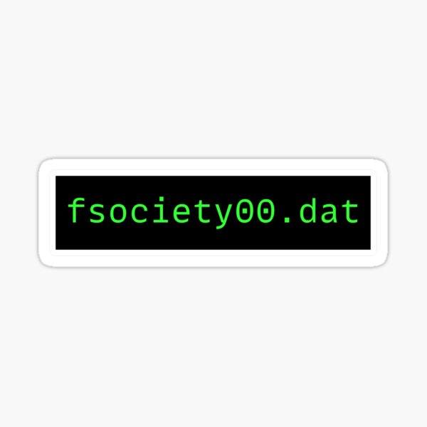 Item preview, Fsociety.dat Robot designed and sold by PatchMerch.