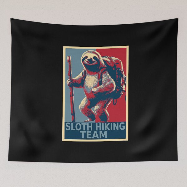 Item preview, Sloth Hiking Team Funny Sloth designed and sold by TrueArtsStore.