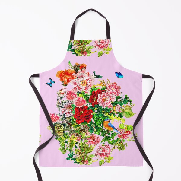 Item preview, Flowers, beautiful exotic butterflies a bird in an explosion of love, pink background designed and sold by SueKnox.