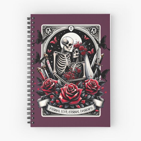 Item preview, Eternal Love Darkness Gothic Wedding Skeleton Tarot Card Parody designed and sold by Margival.