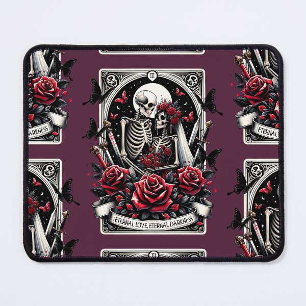Item preview, Eternal Love Darkness Gothic Wedding Skeleton Tarot Card Parody designed and sold by Margival.