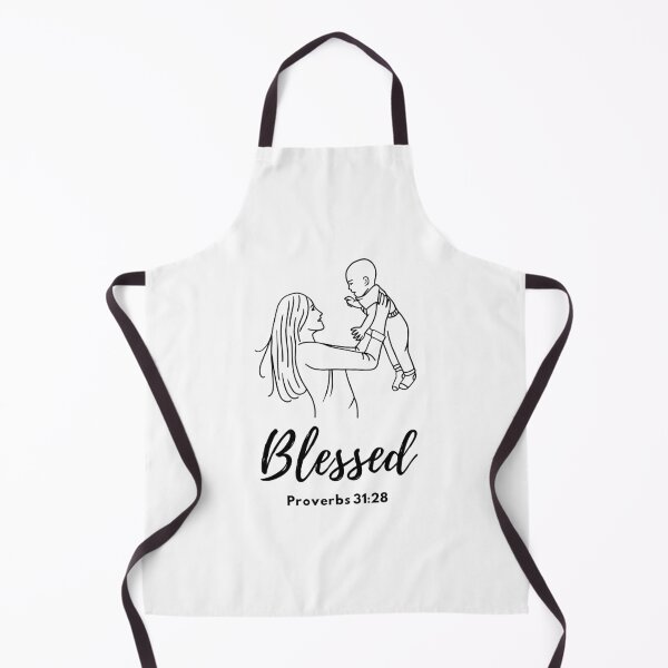 Item preview, Blessed Christian Mother Bible Verse Proverbs 31:28 Line Art designed and sold by Wear-Christ.