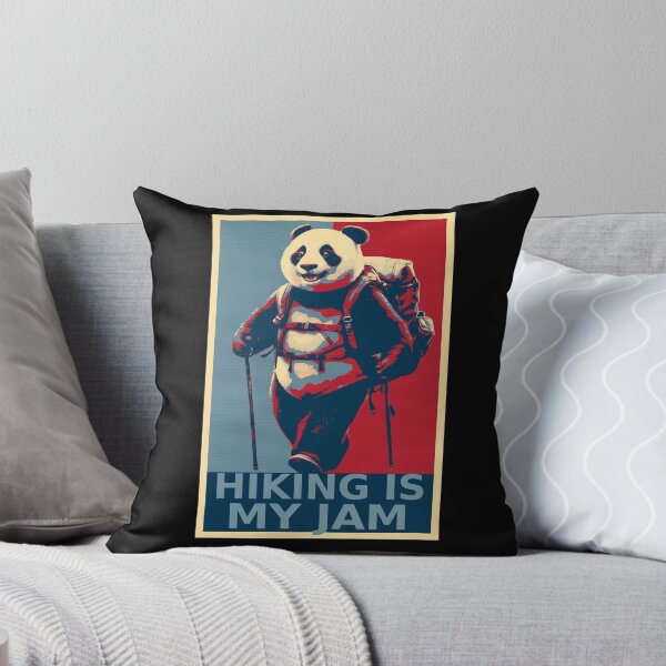Item preview, Hiking Is My Jam Funny Panda Bear Hiking HOPE designed and sold by TrueArtsStore.