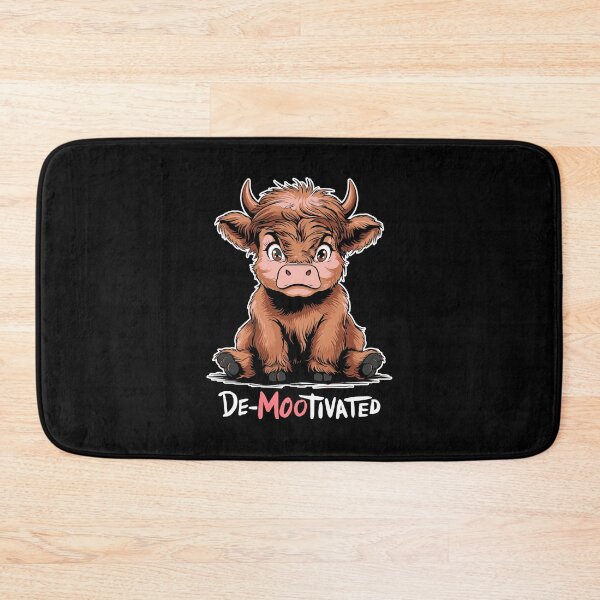 Item preview, Copy of De-mootivated demotivated bull cow moo chibi lethargic tired designed and sold by w1ckerman.