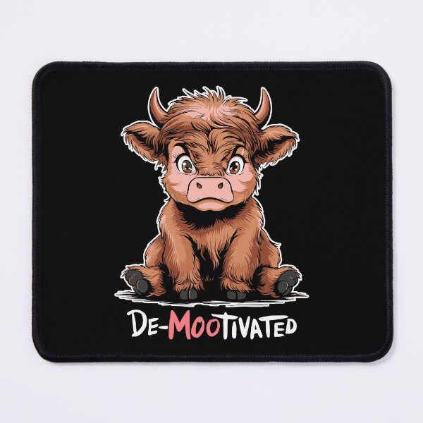 Item preview, Copy of De-mootivated demotivated bull cow moo chibi lethargic tired designed and sold by w1ckerman.