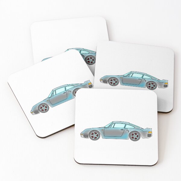 Item preview, Colored profile of supercar with boxer engine designed and sold by MiQuintaRuta.