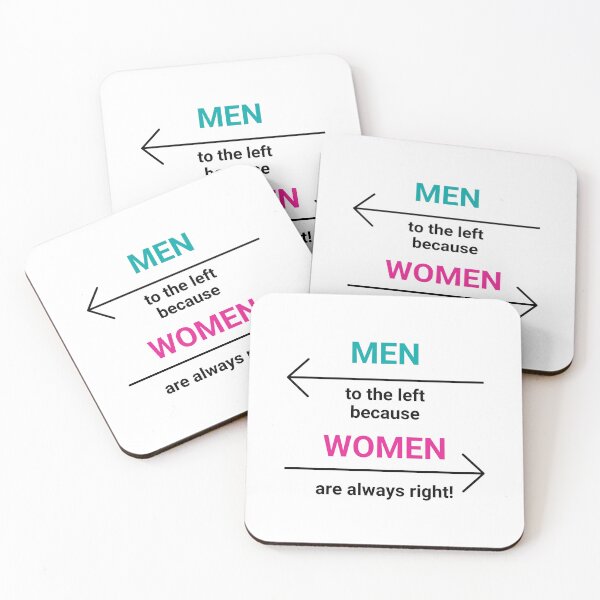 Item preview, Men to the left because women are always right  designed and sold by Benchamart.