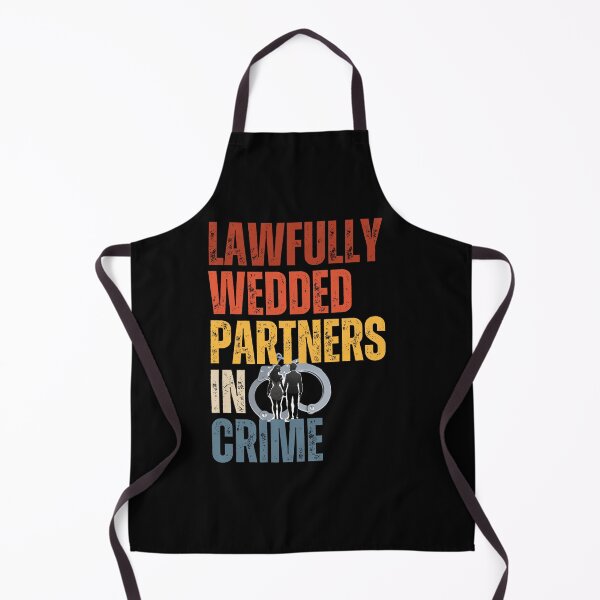 Item preview, Lawfully Wedded Partners in Crime designed and sold by ArchVibe.