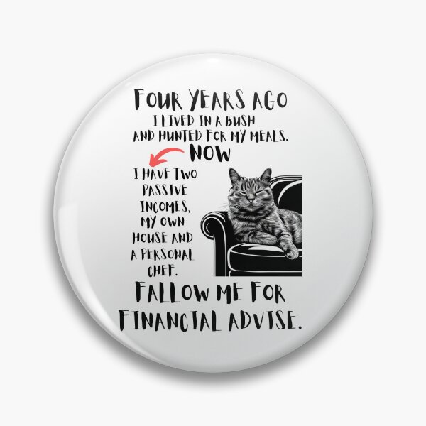 Item preview, Fallow Me For Financial Advise Financial Advisor Coach Cat designed and sold by binxlystudio.