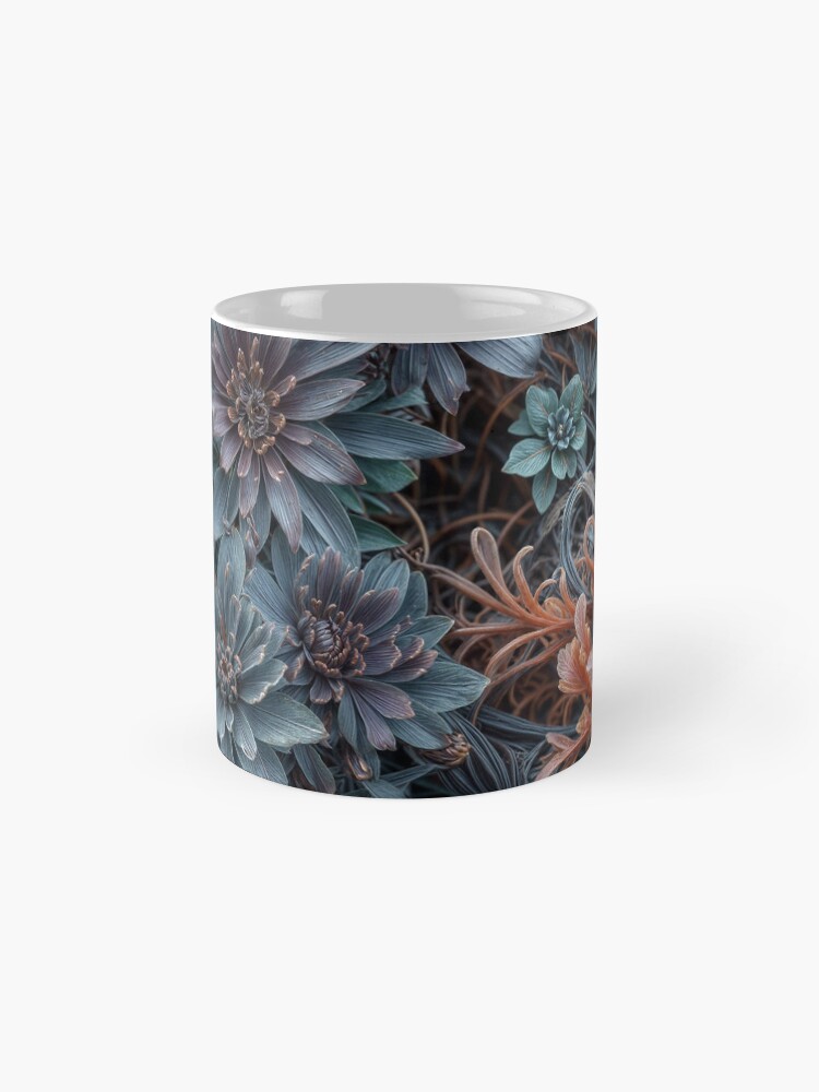 Aperçu 4 sur 6. Mug à café avec l'œuvre Flowers field 37 créée et vendue par oduchossoir.
