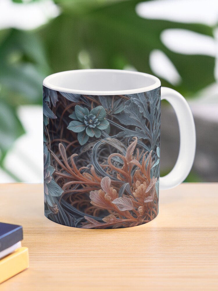 Aperçu 1 sur 6. Mug à café avec l'œuvre Flowers field 37 créée et vendue par oduchossoir.