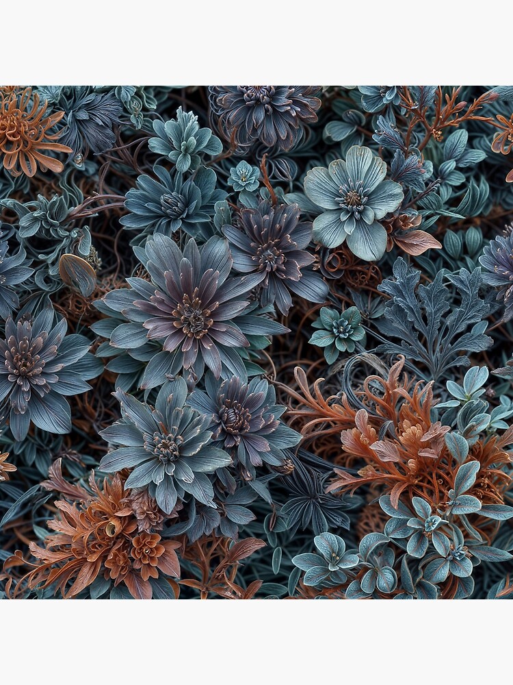 Aperçu 3 sur 3. Impression artistique avec l'œuvre Flowers field 37 créée et vendue par oduchossoir.