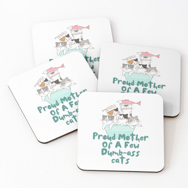 Item preview, Funny Groovy Proud Mother Of A Few Dumb-ass cats Mother Day designed and sold by BlueGoldArt.