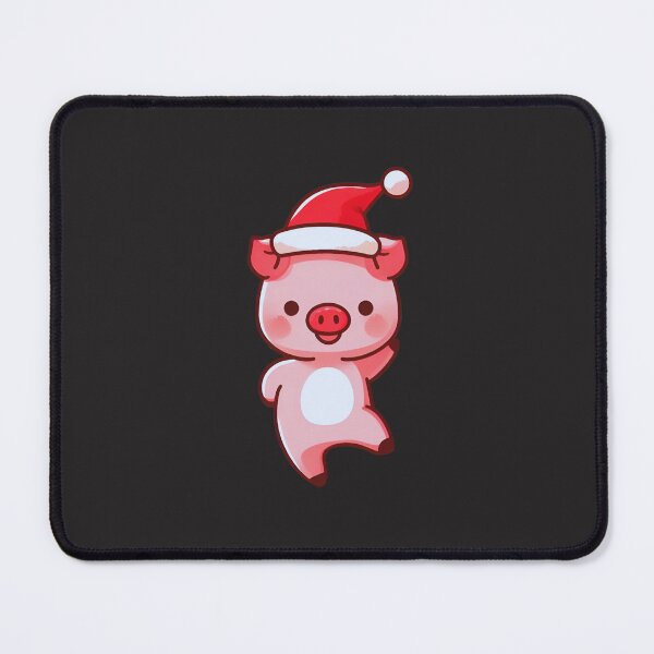 Item preview, "Pink Pudgy Piglet's Merry Jig: A Festive Sticker Delight!" designed and sold by JAMESAMORN.