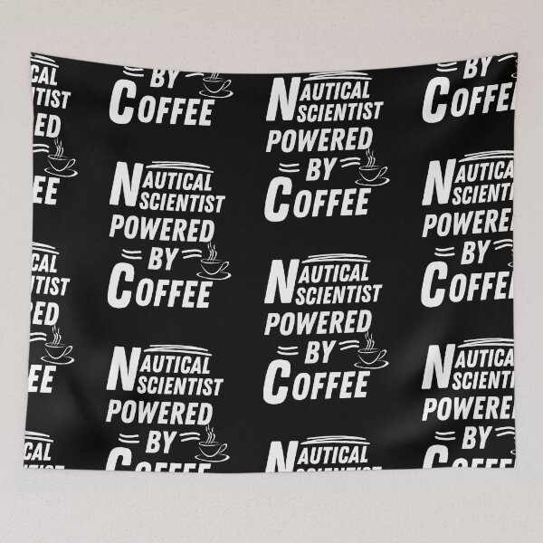 Item preview, Nautical Scientist powered by coffee designed and sold by annoying-shirts.