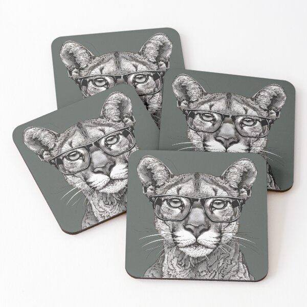 Item preview, Savvy Spectacles Cheetah - Chic Feline Illustration designed and sold by ElegantQuirk.