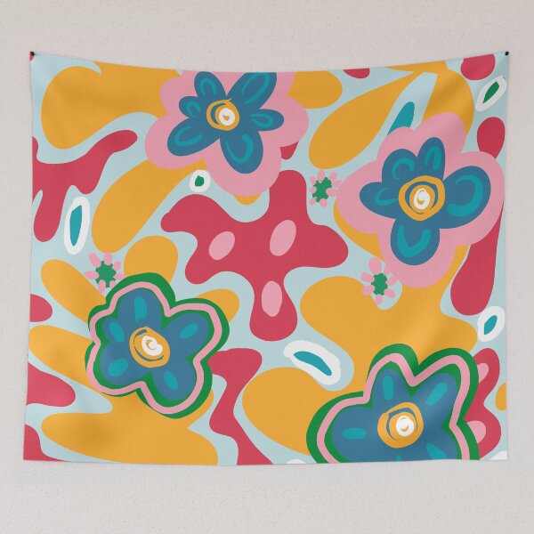 Item preview, KUKKAILO Whimsical Mustard Yellow designed and sold by LuovaSieluART.