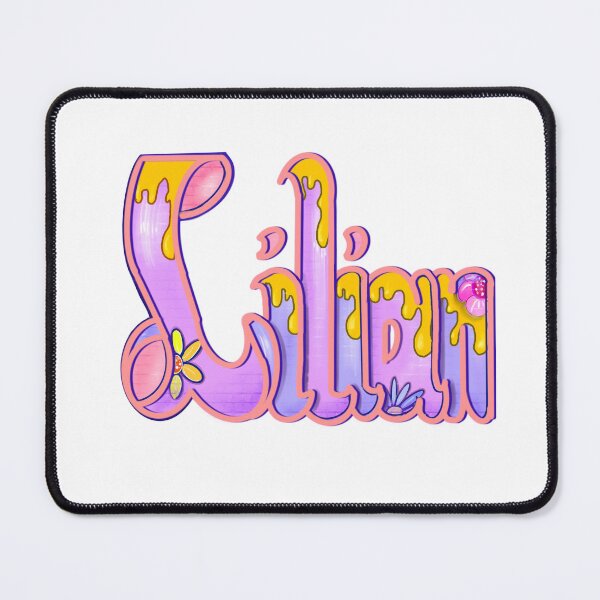 Item preview, Lilian yellow drips Girls and womens Personalized Custom name Lilian designed and sold by Artonmytee.