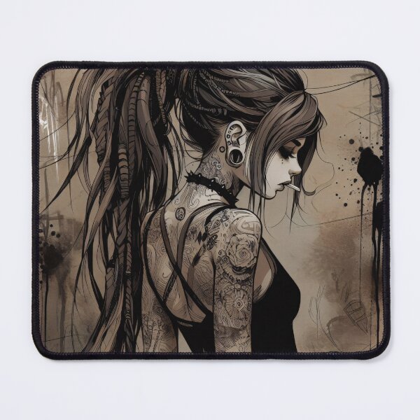 Item preview, Anime girl leaning on a wall 3 designed and sold by PDASouthend.