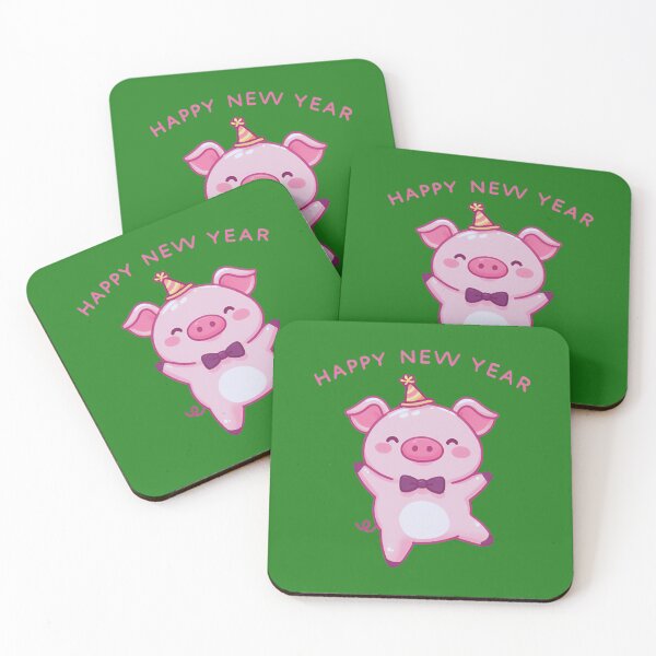 Item preview, "Pink Piglet's New Year Glee: A Bubblegum Blast!" designed and sold by JAMESAMORN.
