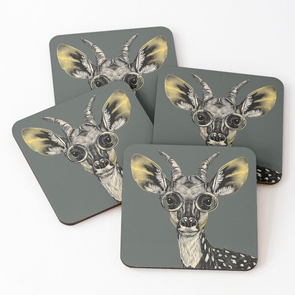 Item preview, Genteel Gazelle - Vintage Spectacle Adorned Antelope designed and sold by ElegantQuirk.