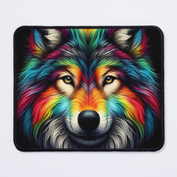 Item preview, A colourful Wolf designed and sold by cmphotographs.