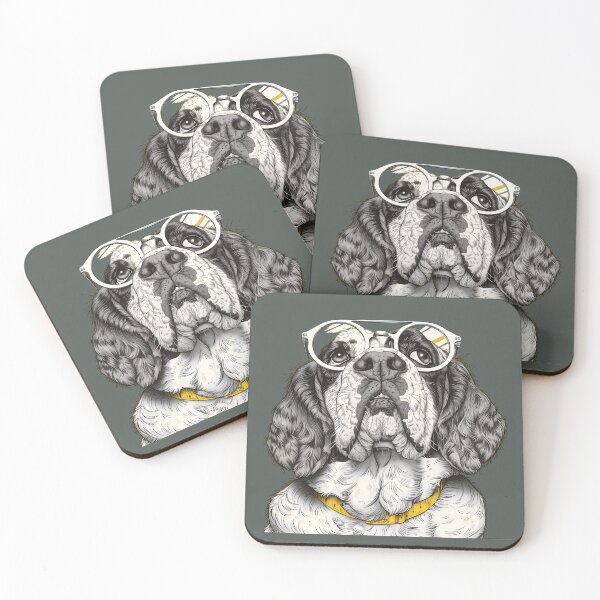 Item preview, Sophisticated Spaniel - Canine Intellectual Portrait designed and sold by ElegantQuirk.
