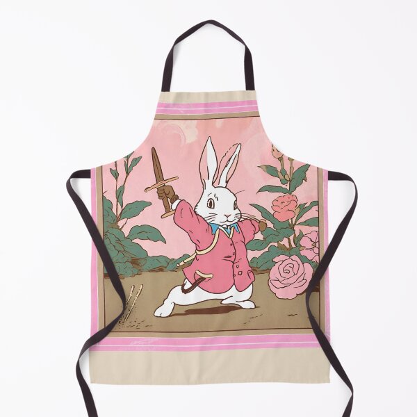 Item preview, Vintage Cute Fencing Girl Rabbit Bunny Mom with Beautiful Roses designed and sold by wigobun.